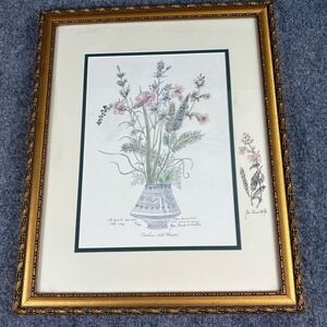 Jean-Claude de Monfort‎ Carolina Wild Flowers Hyacinth Art Print Signed 120/1900